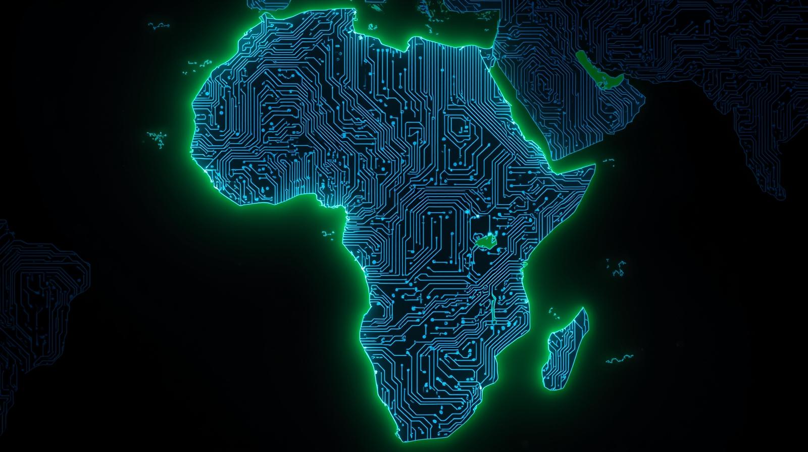Africa circuit board visualization